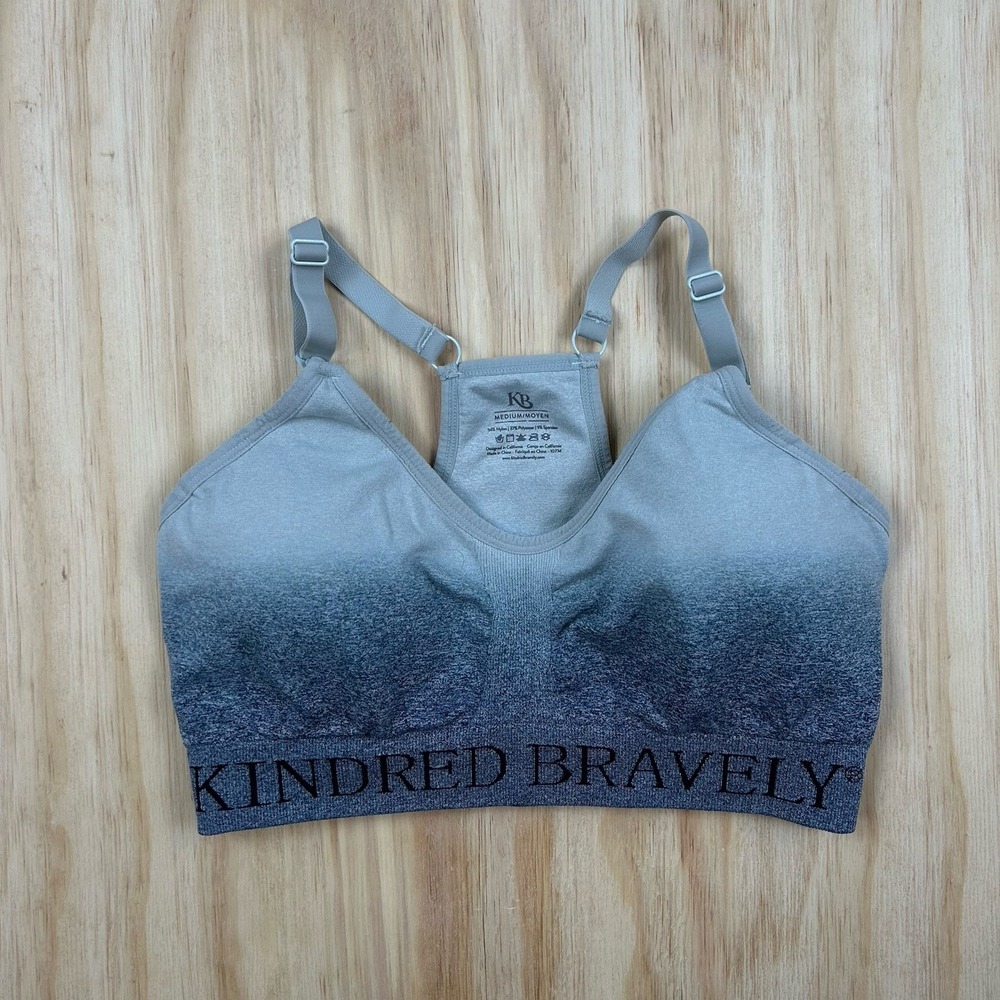 Kindred Bravely Ombre Gray Nursing/Sleep Bra